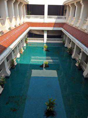A pool at the museum in Siem Reap