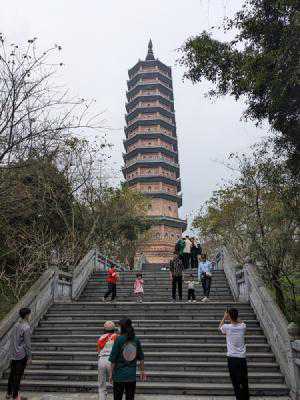 The famous Ninh Binh pagoda, 99 meters tall