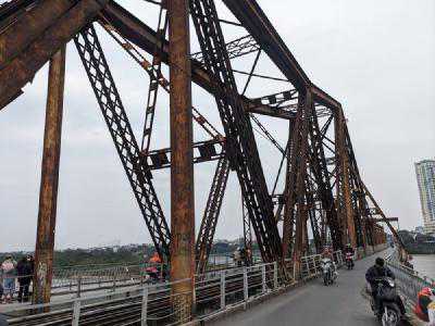 The Long Bien bridge in Hanoi